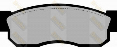 BRAKE ENGINEERING pa346 -  Комплект тормозных колодок, дисковый тормоз